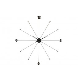 Wall clock Like Umbrella Black, Ø-100cm