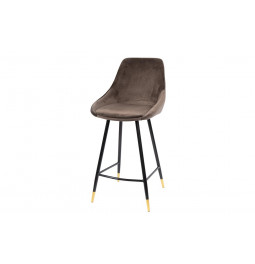 Bar stool Solero, coffee color, H-98x54x54cm, seat H-68cm