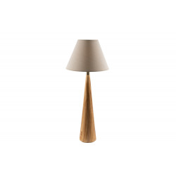 Table Lamp Moora with linen shade, E27 40W, H71x15cm