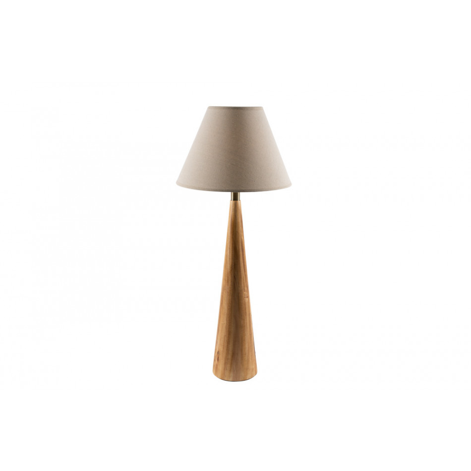 Table Lamp Moora with linen shade, E27 40W, H71x15cm