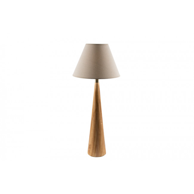 Table Lamp Moora with linen shade, E27 40W, H71x15cm