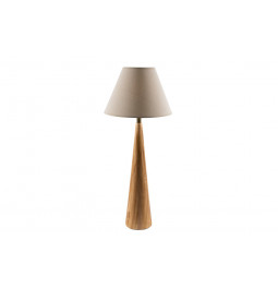 Table Lamp Moora with linen shade, E27 40W, H71x15cm