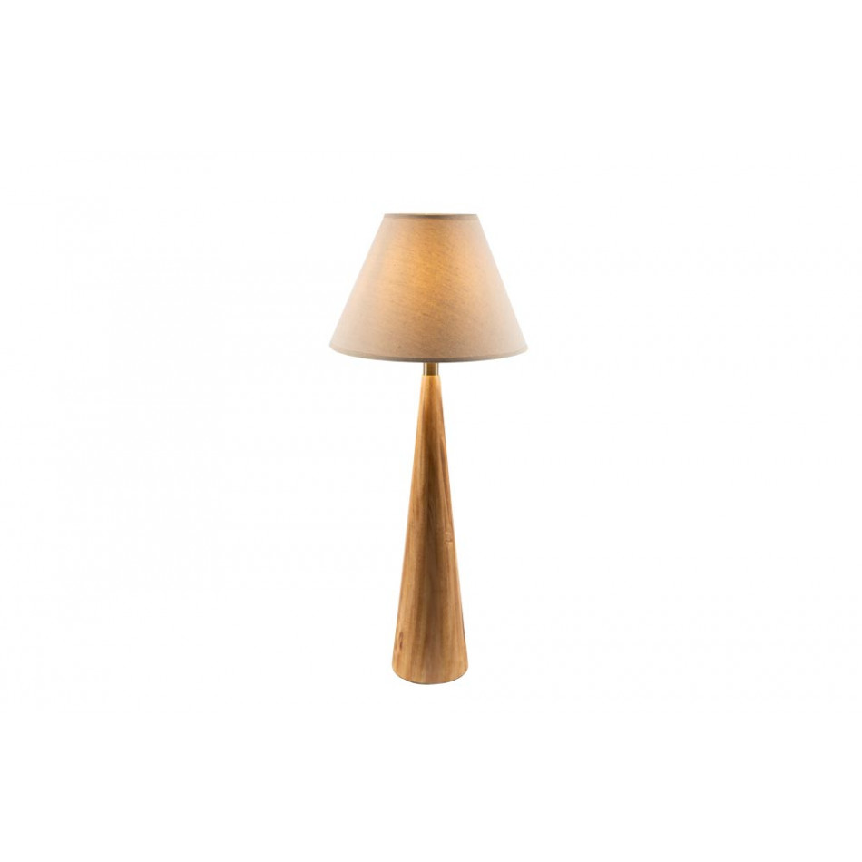 Table Lamp Moora with linen shade, E27 40W, H71x15cm