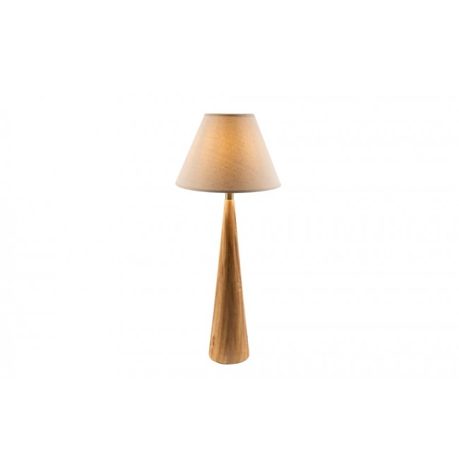Table Lamp Moora with linen shade, E27 40W, H71x15cm