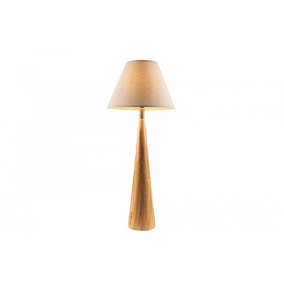 Table Lamp Moora with linen shade, E27 40W, H71x15cm