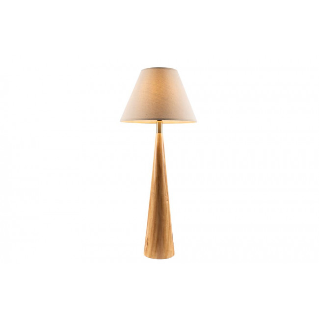 Table Lamp Moora with linen shade, E27 40W, H71x15cm