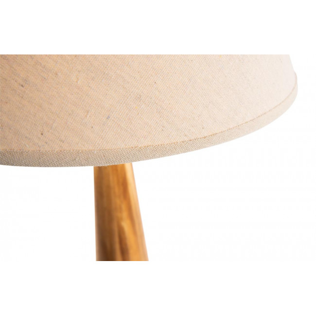 Table Lamp Moora with linen shade, E27 40W, H71x15cm
