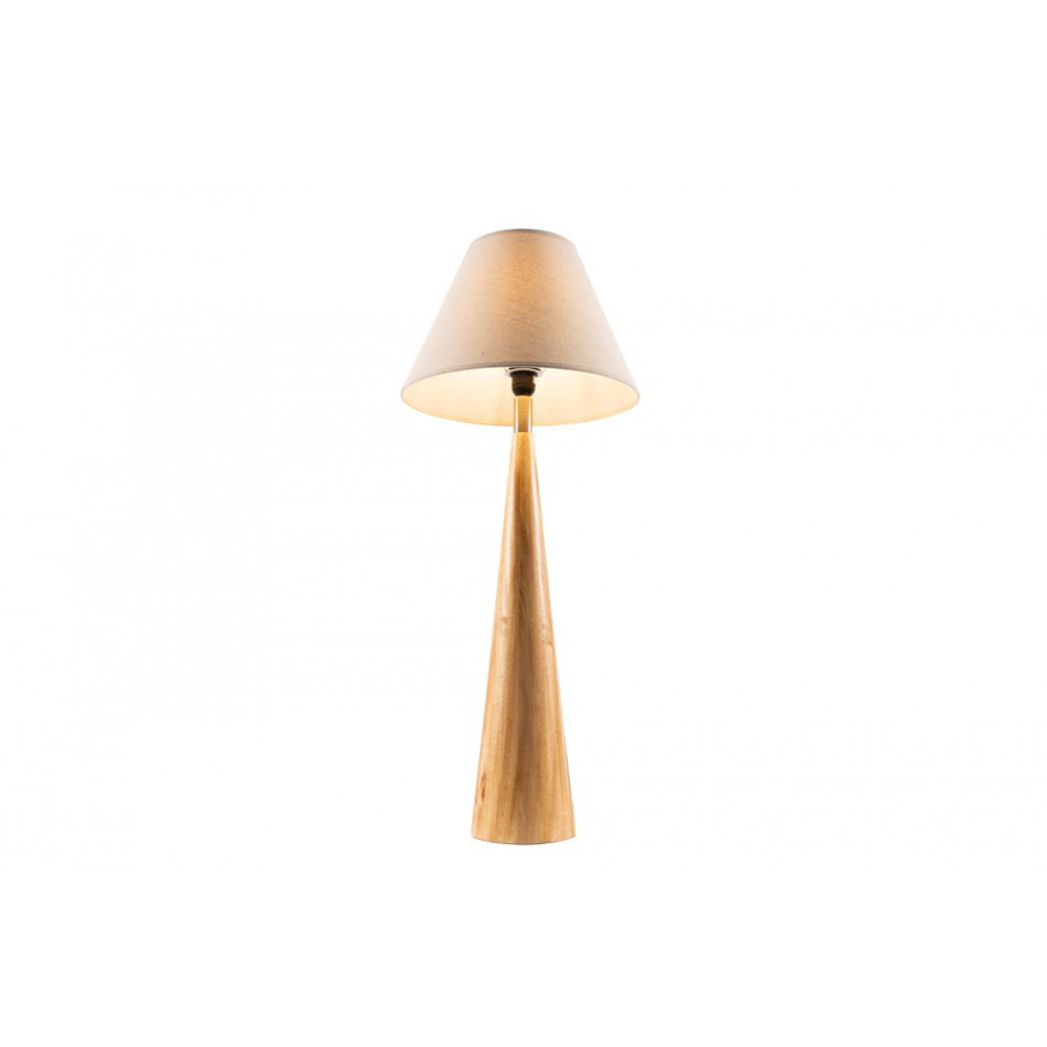 Table Lamp Moora with linen shade, E27 40W, H71x15cm