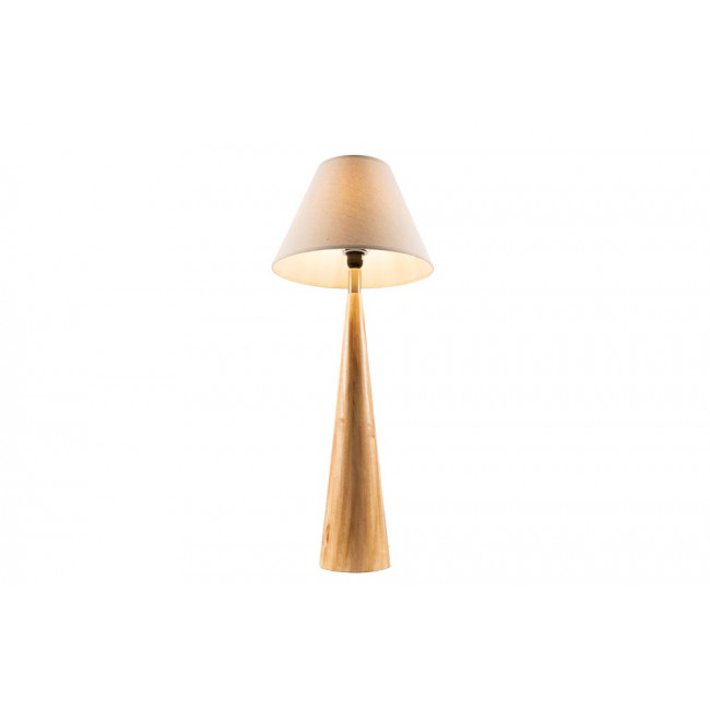 Table Lamp Moora with linen shade, E27 40W, H71x15cm
