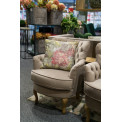 Accent chair Rockfort, taupe, 53x70x74.5cm, seat height 44cm