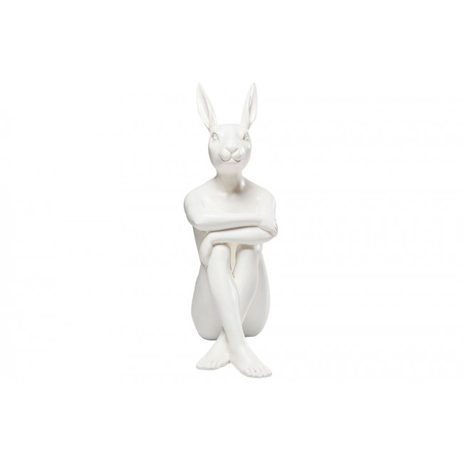 Deco figurine Gangster Rabbit, white, 39x26x15cm
