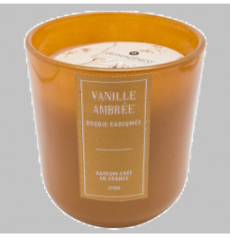 Glass candle, vanilla, 170g, D 8.5, H8.5cm