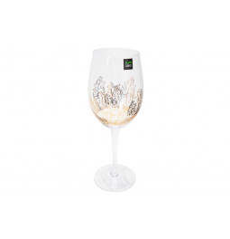 Red wine glass Sola gold,  H24, D8.0cm, 350ml