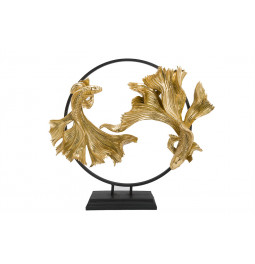 Deco Fish with circle, 65x21x58cm