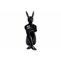 Deco Figurine Gangster Rabbit Black, 39x26x15cm 