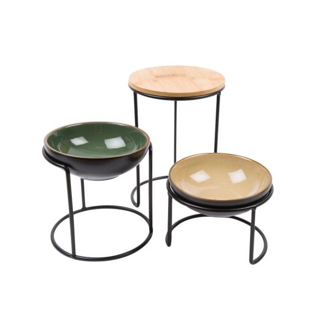 Serving set 6 piece, H8.5-17.5, D12cm