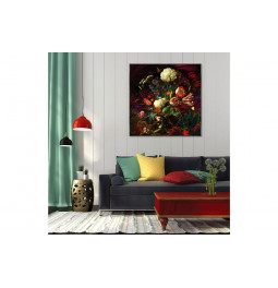 Wall Glass Art Boucket, 100x100x3.5cm
