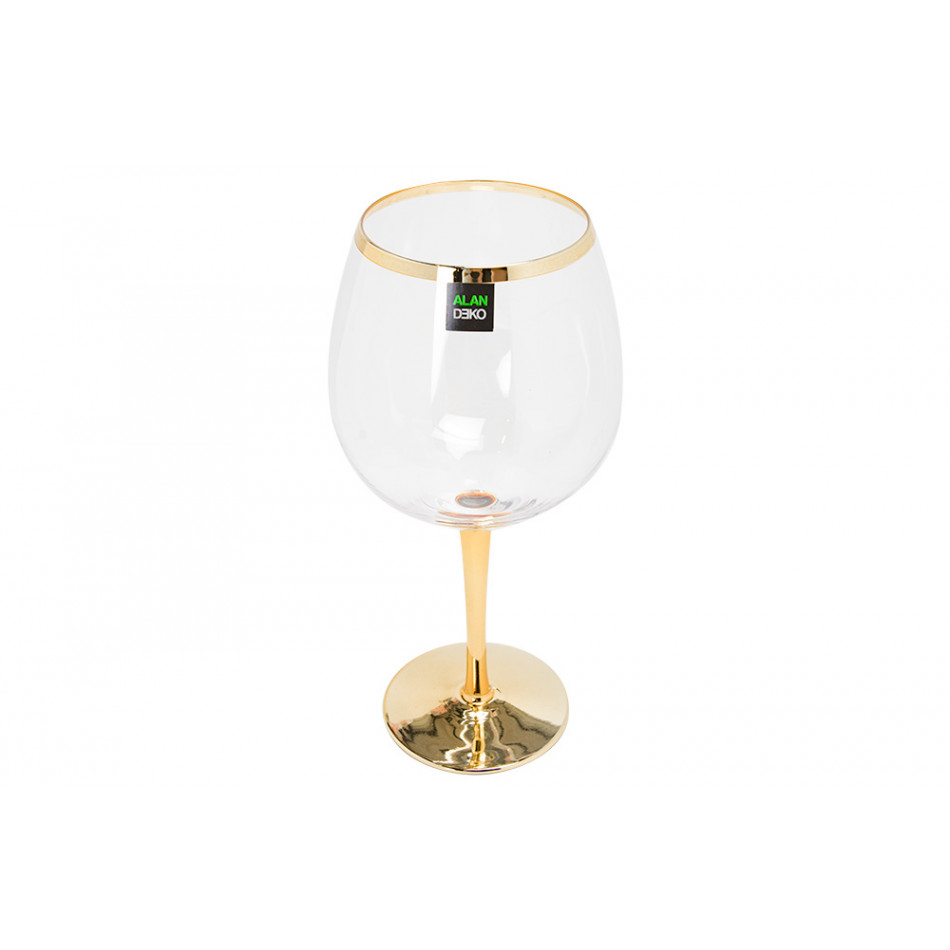 Gin glass Sanremo metallic H 22 cm, D 7.5 cm, 660ml