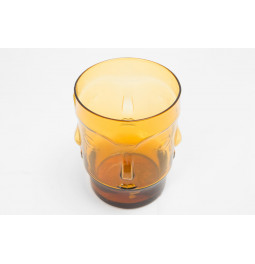 Tumbler glass Summer amber, H11, D8cm, 400ml