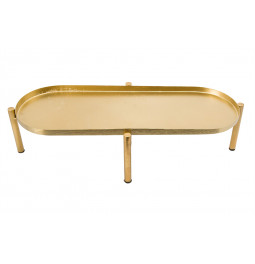 Tray 4226C, matt brass plating/shiny enamel,11x43.5x18
