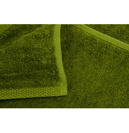 Bamboo towel Stripe, 30x50cm,  peridot colour, 550g/m2