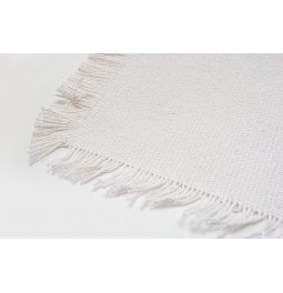 Placemat Maha, white, coton, 45x30cm