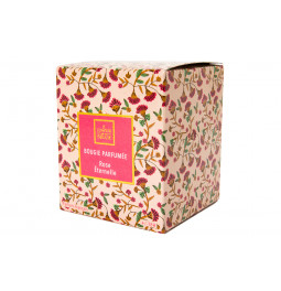 Scented candle Neda, rose scent, 110g, 7x7x8cm