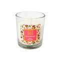 Scented candle Neda, rose scent, 110g, 7x7x8cm