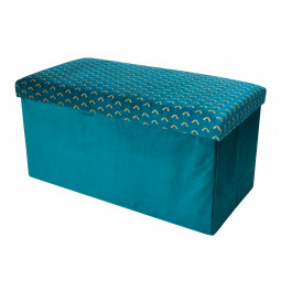 Box Liam double, duck blue, 76x38x38cm