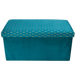 Box Liam double, duck blue, 76x38x38cm