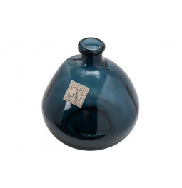 Vase Uly, glass, blue, D23cm