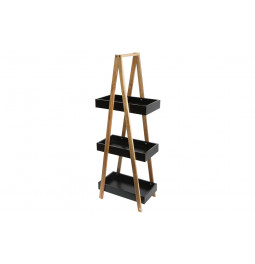 Shelf Caddy, 3 layers, black, 82x30x18cm