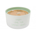 Outdoor candle Enjoy long fun summer, 9x9x5cm