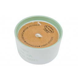 Outdoor candle Enjoy long fun summer, 9x9x5cm