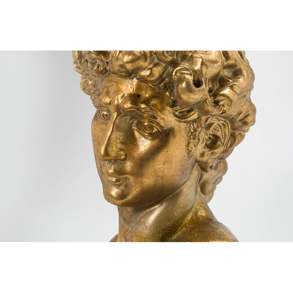 Decorative flower pot Hallen, gold, 21.5x18.5x29cm