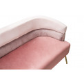 Кресло для отдыха Navelli double, розовое, 125x64x74cm, высота сиденья 40cm