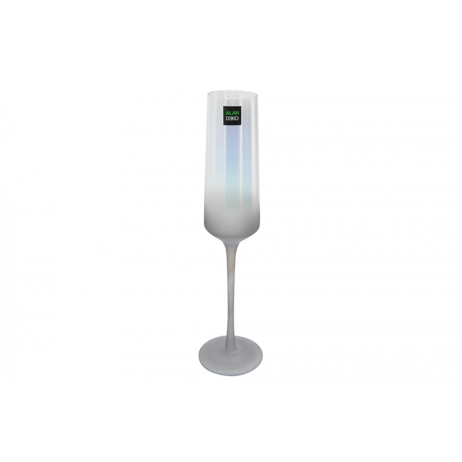 Champagne glass Simona grey, H26.5D7.0cm, 220ml