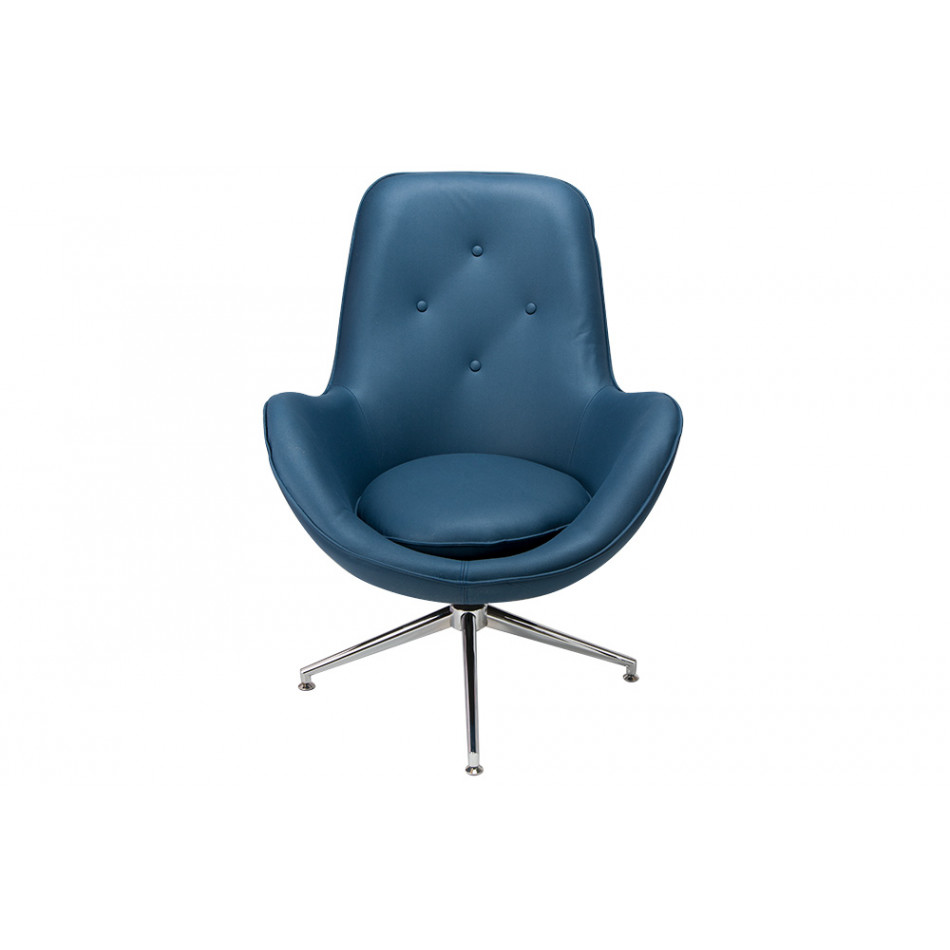 Armchair Dalton, blue, 104x74x86cm, seat h 45cm