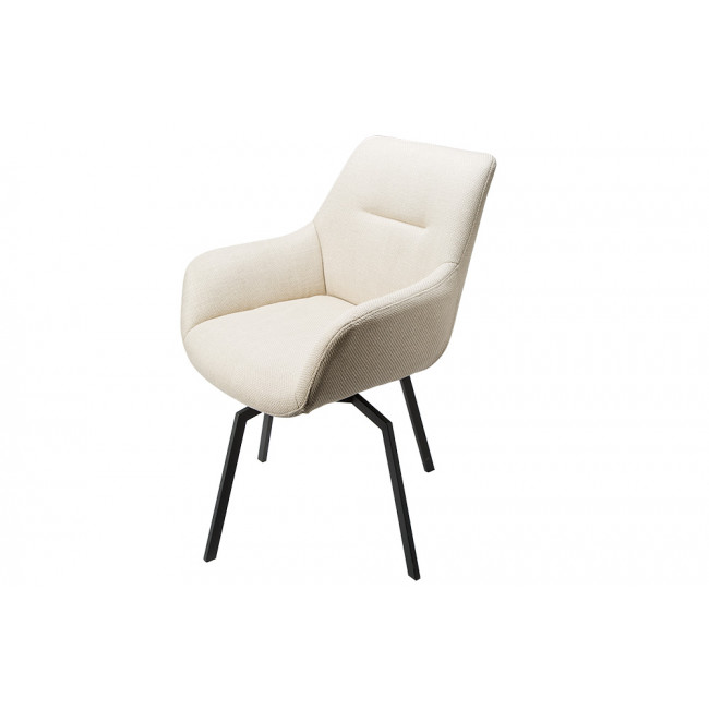 Chair Sennen, swivel 360, light grey, 63x63x84cm