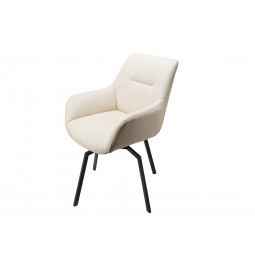 Chair Sennen, swivel 360, light grey, 63x63x84cm