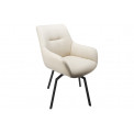 Chair Sennen, swivel 360, light grey, 63x63x84cm