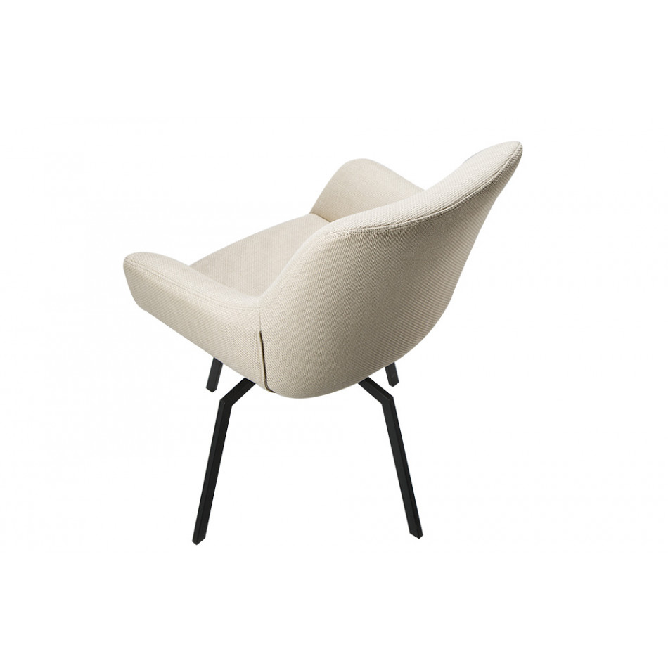 Chair Sennen, swivel 360, light grey, 63x63x84cm