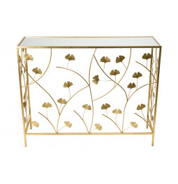 Console Bali L, golden,100x30x80cm