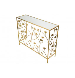 Console Bali M, golden, 90x27x75cm
