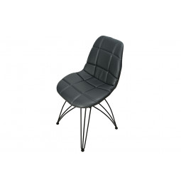 Chair Elon Graphit, black, 47x49x85cm