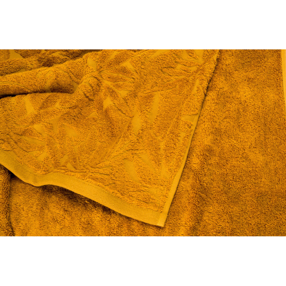 Bamboo towel Bamboo leaves, 70x140cm, nut colour, 550g/m2