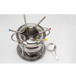 Fondue set for 6 persons Inox