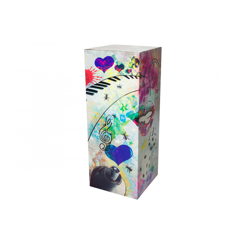 Column Street Art, small, metal, 27x27x70cm