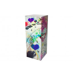 Column Street Art, small, metal, 27x27x70cm