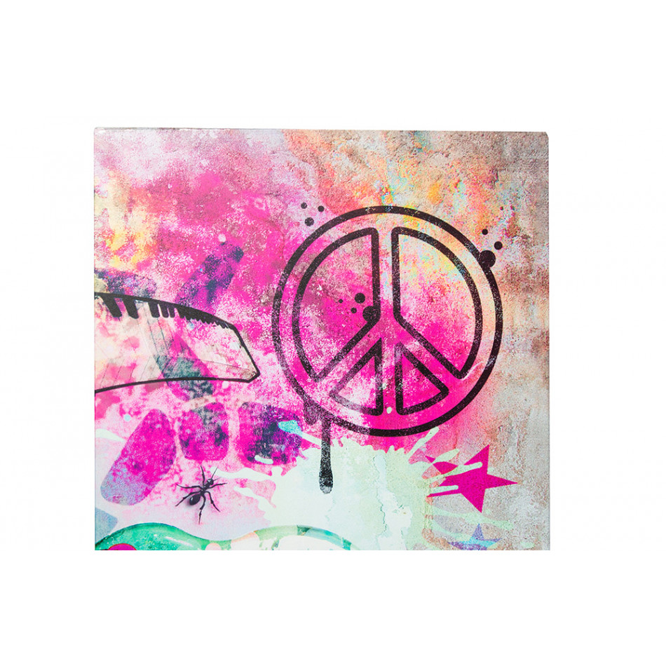 Column Street Art, small, metal, 27x27x70cm